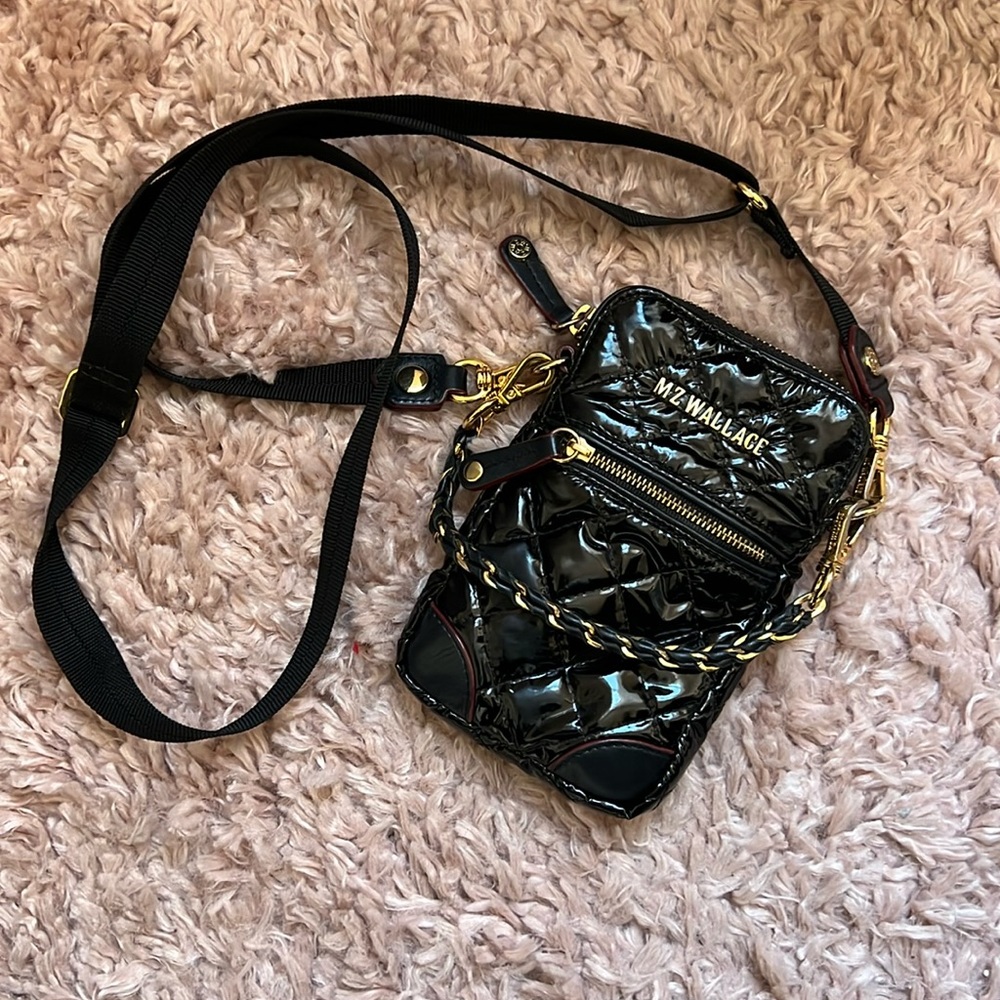 MZ Wallace micro cross body in patent leather color